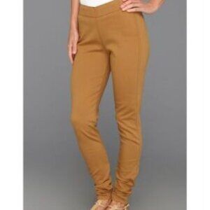 Mustard Yellow Denim Leggings Pull On w Tummy Control Thelma by Miraclebody